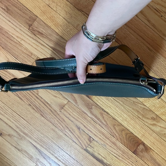 Dooney & Bourke Vintage Rare Pebble Grain Leather Large Hobo Hunter Sac West - Picture 4 of 15